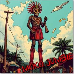 MOKO JUMBIE – FULL COLOUR – FETERS AND LIMERS – CARIBBEAN FOLKLORE EVENT DJ GEAR Posters and Art